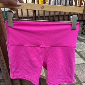 lululemon SONIC PINK align shorts sz 8 EUC